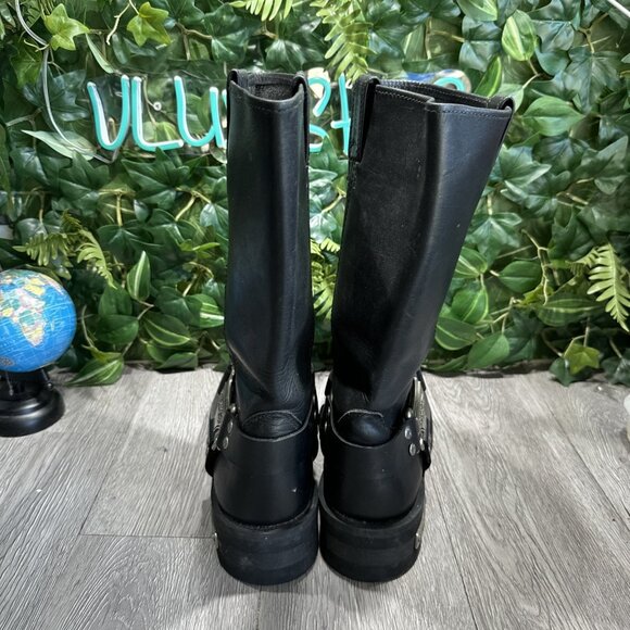 Harley Davidson Cambrelle Mega Harness Hi Biker Boots Square Toe Mens 11 91345 main image 8